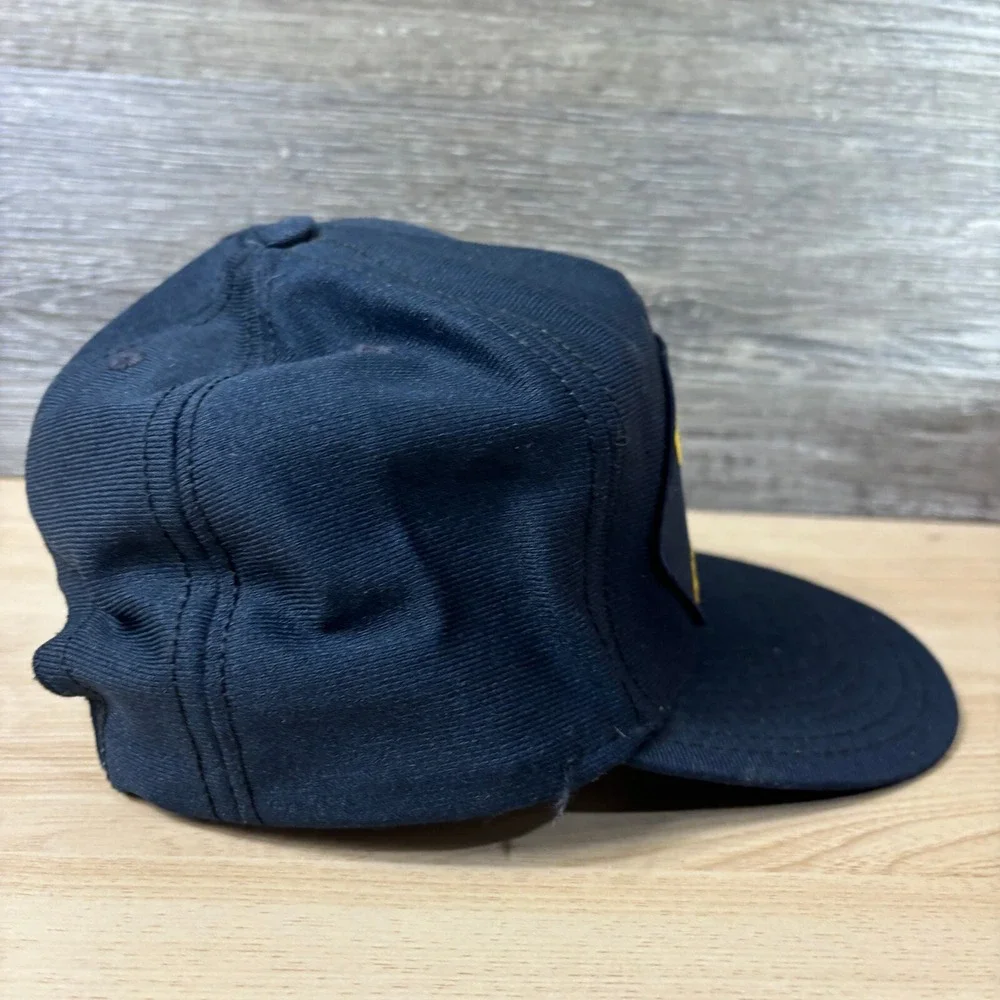 Vintage‎ WWII Veteran Hat Cap Snapback Blue USA Made Adjustable